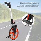 Distance Measuring Wheel in Feet, HighAccuracy Mechanical Hand Measuring Wheel with Wide Range Meters/Feet | Nylon PC Aluminum Construction | Ideal for Road and Land Surveys