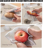 10 PCS Multipurpose Wire Dishwashing Rag for Wet and Dry,Non-Scratch Wire Dishcloth,Scrubbing Wire Dishwashing Rags,Time-Saver Kitchen Wipes Cleaning Cloths (Double Layer)