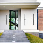 LamQee 47.2 Inch Long Outdoor Wall Lights Modern Exterior Lighting Fixtures for House, Waterproof 3000K 38W 1900LM LED Linear Outdoor Wall Sconces Lighting for Porch Patio Garage Door Yard Indoor