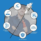 Powered Anode Rod for Water Heater Tank, Electric Anode Rod for Hot Water Heater, Electrical Titanium Anode Rod, Eliminates Rotten Egg Smell (Model B)