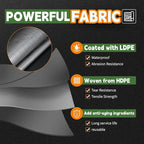 RAINDEWAY Tarps Heavy Duty Waterproof 60x60 Feet,10Mil Thick Multipurpose Large Tarp Cover with Metal Grommets and Reinforced Edges,Silver/Brown Tarp