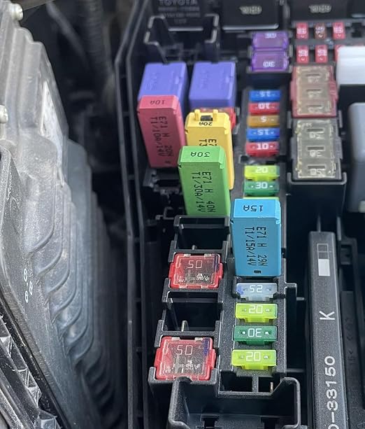 DC 12V Mini Fuse Circuit Breaker Auto Reset Low Profile ATM 5A 10A 15A 20A 25A 30A 6 Pack- UL Certified Automotitve Self Resetting Blade Breakers Fuses E71 for Car and More