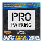 Retail Stencils - Home Depot - 30 in PRO Parking Stencil - 43'' x 31'' x 1/8" (128 mil) - Pro-Grade