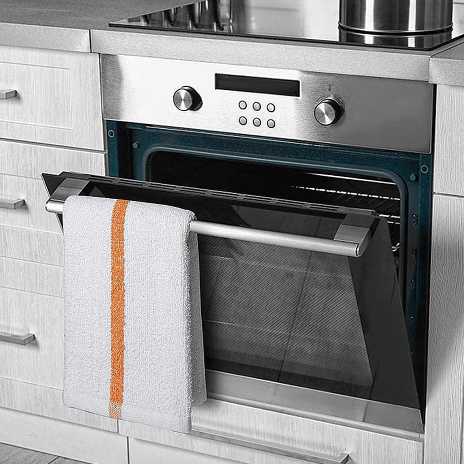 Bar Mop Gold Stripe 6 lbs 16x19 Pack of 36 100% Cotton Double Stitched Route Ready Absorbent Kitchen Towel Dish Towels and Dishcloths Towels Sets Washcloth Kitchen Towels