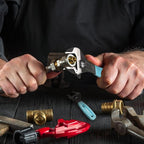 SHALL 3-Piece Adjustable Wrench Set, 10/8/6 Inch Cr-V Steel Wrench with Cushion Grip, Wide Jaw Black Oxide Wrench with Laser-etched SAE Scales for Home, Garage, Workshop and DIY