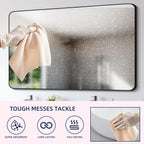 & PLUSH Microfiber Cleaning Cloth Roll - 50 Pack, Tear Away Microfiber Towels, 12" x 12", Reusable, Washable, Streak Free, Ultra Absorbent Dish Rags for Car, Home, Garage or Shop (Beige)