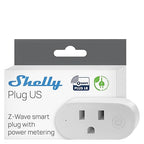 Shelly Wave Plug US LR | Z-Wave Long Range Smart Plug with Power Monitoring 15 A | Home Automation | iOS Android App | Low Power Consumption | Smart Schedules & Scenes | Bulletproof Security