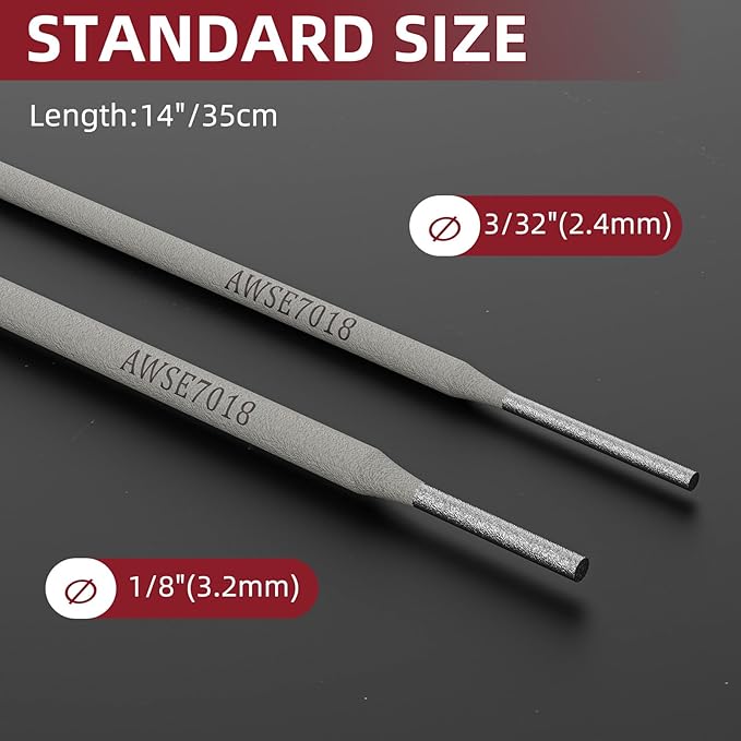 ARCCAPTAIN E7018 Welding Rod 3/32'' 5LB Low Hydrogen Carbon Steel Welding Sticks Electrodes, Welding Rods ARC Welding Equipment