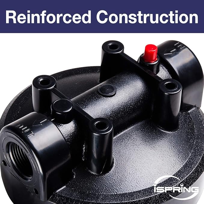 iSpring Whole House Water Filter,20" x 4.5", Reduces Scale Water Filters, Whole House Water Filtration System, Filter Made in the USA, Model:WDS150K, Blue