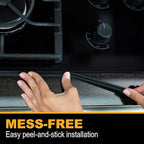 InstaTrim New & Improved Self-Adhesive Caulk Trim, 1/2" x 10', 2-Pack, Flexible, Waterproof, Stain Resistant for Bathroom, Floors, Walls, DIY Project, White