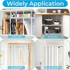 1 Pack Window Security Bars 15.7"-27.5" Adjustable Sliding Glass Door Lock Bars Window Stopper Safety Stick Lock Bars with Rubber Tips for Home, 2.2 cm in Diameter