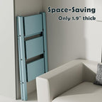 Taranta 3 Step Ladder,Aluminum Lightweight Folding 3 Step Stool with Anti-Slip Wide Pedal,330lbs Capacity Step Ladder for Household,Kitchen,Office - Serene Blue