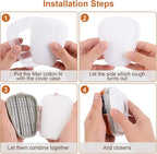 6001 Filter Cartridges for Respirator, Dust-Proof, Organic Vapor, Pollen and Chemical Cartridges, Compatible with 6200, 6800, 7502, FF402 Respirator 30PCS(15Pack)