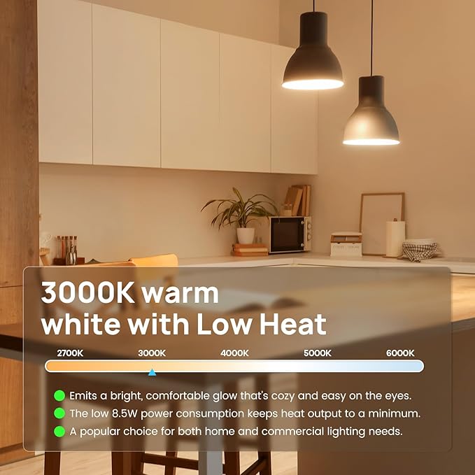 Consciot A19 LED Light Bulbs Dimmable,60W Equivalent,3000K Warm White,9W 800 Lumens,E26 Standard Base,UL Listed,Lighting for Bedroom Living Room Home Office,5 Packs