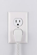 Philips 6 Outlet Power Strip Surge Protector, 6 Ft Power Cord, Designer Braided Extension Cord, Flat Plug, Perfect for Office or Home Décor, 1080 Joules, White, SPC3054WA/37