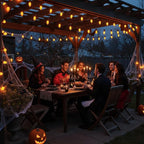 C9 Orange Halloween Incandescent Light Bulbs, 25-Pack E17 Base, Waterproof Outdoor Pathway & Yard Lighting, Halloween Decorations, Spooky Glow for Parties & Events