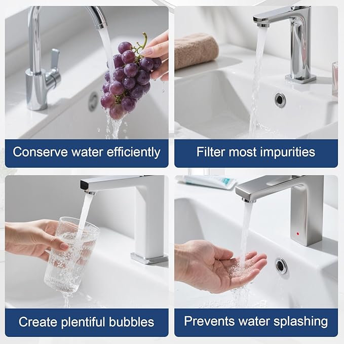 116711 Faucet Aerator Water Flow Restrictor,1.5 Gpm Aerator Inserts Replacement Parts for Moen Bathroom Kitchen Sink,2 pcs