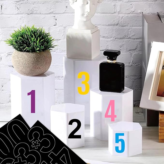 10 Sheets Vinyl House Numbers - 4 inch Waterproof Mailbox Numbers, Self-Adhesive Stickers for Mailbox, Cars, Boats, Windows, Door and Apartments(Blue, 4 inch)