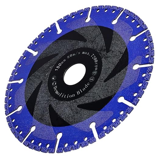 YIJING 6" Diamond Cutting Wheel for Metal,Cut Off Blade for Rebar Sheet Metal Angle Iron Stainless Steel