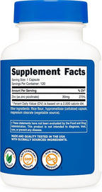 Nutricost Zinc Picolinate 30mg, 120 Capsules - Gluten Free and Non-GMO