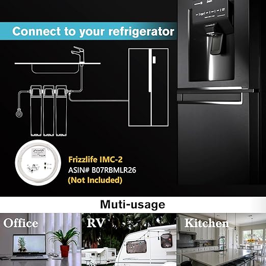 Frizzlife TW15 Under Sink Water Filter System, NSF/ANSI 53&42 Certified Elements, Reduce 99.99% Lead, Chlorine, Chloramine, Fluoride, Bad Taste & Odor, Direct Connect, 0.5 Micron, USA Tech Support