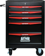 5-Drawer Steel Rolling Tool Cart with Wheels & Handle, Heavy-Duty Tool Chest Storage Cabinet for Garage and Workshop