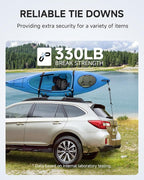 Fondwell 1/8" Adjustable Grow Light Hangers: 8 Pack of Tie Downs Rope - Small Ratchet Straps for Various Hanging and Strapping