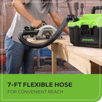 Greenworks 24V Brushless (3 Gallon) Cordless Wet / Dry Shop Vacuum + Accessories, Tool Only