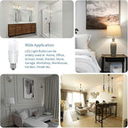 Jolux led Stick Lights for Enclosed Fixture,Led bulbs100 Watt Equivalent,6500K True White,1500 LM,E26 Medium Screw Base,High Lumen Light Bulb,Non-Dimmable, 6 Count (Pack of 1)………