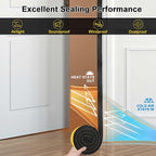 Air Conditioner Window Seal 1 Inch X 1 Inch, Open Cell Thick AC Weather Stripping High Resilience Foam Sealing Tape Adhesive AC Window Seal Kit (Total 13Ft)