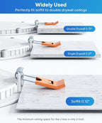 LVWIT 12 Pack Recessed Lighting 6 Inch with Junction Box, Ultra-Thin Dimmable 1200LM 2700K-5000K Wafer Downlight, Canless Smooth Trim LED Ceiling Light with ETL,FCC&IC