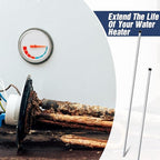 Tandefio 1 Pcs Anode Rod for Hot Water Heater Aluminum Zinc Compatible with Rheemm A. O. Smith, Replacement NPT Hot Water Tank Anode Rod, Corrosion Protect, Rotten Egg Smell(3/4 Npt X 29 Inches)