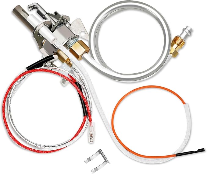 Upgrade 100112330 Water Heater Pilot Assembly, Replace 9007876 Thermopile, Compatible with 300 301 Series Whirlpool Water Heater Parts & A.O.Smith, American, State, Kenmore, Reliance