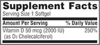 Member's Mark Vitamin D3 50 mcg (2000 IU) Dietary Supplement (400 ct.)