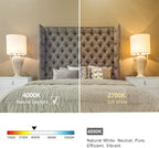 8 PCS Dimmable Vintage LED Edison Bulbs, 6W Equivalent 60 Watt, Natural White 4000K, Antique Flexible Spiral LED Filament Light Bulb, ST58 (ST19), 600 Lumens, E26 Base, Clear Plastic