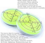 Bubble Spirit Level 60x12mm Degree Marked Surface Circular Level Round Levels Bubble Measuring Layout Tools
