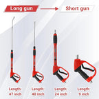 Tool Daily Pressure Washer Gun with Replacement Wand Extension, 30 Degree Curved Rod, 5 Nozzle Tips, 4000 PSI