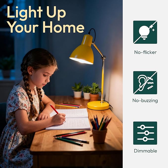 ALAMPEVER E26 LED Bulb 60 Watt, B11 Chandelier Light Bulbs, 2700K Soft White Candelabra LED Bulbs, 24 Pack Candle Light Bulbs