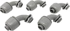 Sealproof 1/2-Inch Nonmetallic Liquid-Tight 90-Degree Electrical Conduit Connector Fitting, 1/2" Dia, 5-Pack