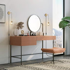 KCO Lighting Modern Plug in Wall Sconce Set of 2 Gold Glass Globe Bathroom Wall Sconce Mid Century Adjustable Wall Lamp Plug in for Corridor Bedroom Entryway (Amber & 2-Pack)