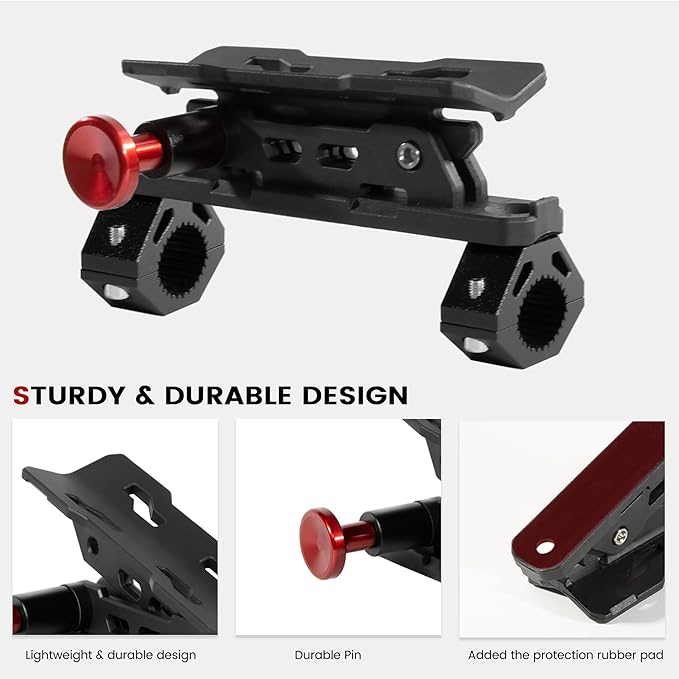 ATV Motorcycle Fire Extinguisher Bracket - Quick Release Fire Extinguisher Holder Mount - Universal 7/8" to 9/8" Handlebar Fit for Yamaha, Polaris, Honda, Can-Am, Kawasaki - Secures Extinguishers