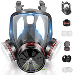Reusable Half Face and Full Face Gas Mask with Activated Carbon Filter Against Organic Vapor/Dust/Chemical