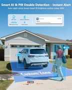 4K PT PoE Outdoor Wired Security Camera System Home Wired Cameras Video Surveillance