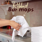 Avalon Towels Ribbed Bar Mop Towels (Value Pack of 24) Size 16"x19" – Absorbent and Durable, Multipurpose Cleaning Rags, Cotton Cleaning Towels, Terry Cloth Rags, Reusable Shop Rags