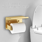 5-Piece Bathroom Hardware Set Brushed Gold Towel Bar Set,Stainless Steel Towel Holder Set for Bathroom,Wall-Mounted Towel Rack Set 23.6in