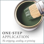 AMY HOWARD AT HOME Chalk-Based One Step Paint for Furniture, Cabinetry, Decor, Finish, and More | No Stripping, Sanding, or Priming | Dark Base | 32 Ounce | English Boxwood