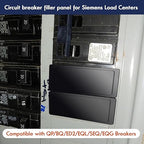 Circuit Breaker Cover Plate for Siemens Use in Load Centers and Meter Combinations (Comes with Breaker Box Label) 10 Pack