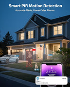 《130° Wide Angle & 4K Ultra HD》Wired Security Camera System Outdoor, POE IP Cameras with 8CH NVR Systems, Video Surveillance DVR Kits with PIR Motion Detection