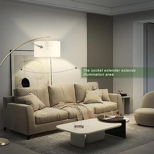 Porcelain Socket Extension Adapter - E26 to E26 Standard Medium Screw Bulb Socket Extender