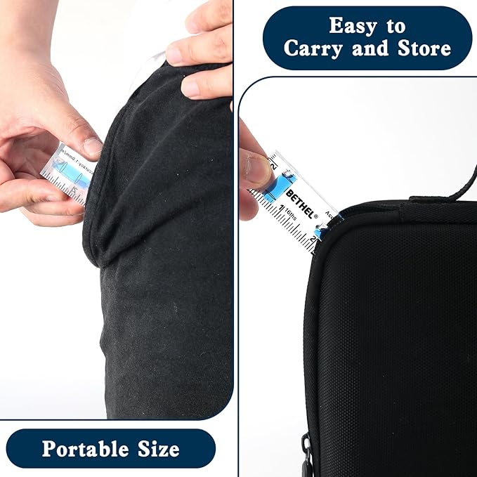 BETHEL Small Level Mini Bubble 90°/180°SpiritLevel,2.95 Inch Shatterproof Cross Check PocketLevel Picture Hanging Levels Tools for Machinist,Construction & Household